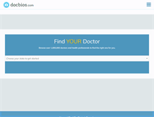 Tablet Screenshot of docbios.com